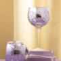 Lilac Electroplated Filigree Gin Glass, thumbnail 2 of 2