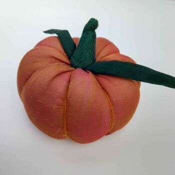 Textile Pumpkins Made From Recycled Sari Fabric, 6 of 8