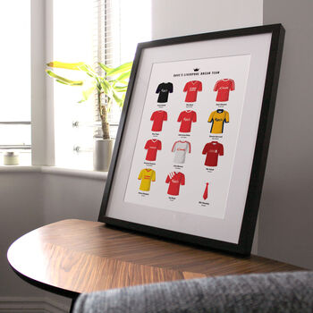 Personalised Football Dream Team Print, 4 of 7