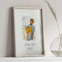 Personalised Dad Portrait, Custom Gift For Dad, thumbnail 2 of 8