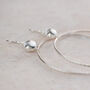 Sterling Silver Gemstone Dot Hoop Earrings, thumbnail 9 of 12