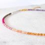 11:11 Rainbow Gemstone Intention Necklace, thumbnail 6 of 10