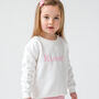 Spring Personalised Bold Name Embroidered Sweatshirt, thumbnail 5 of 10