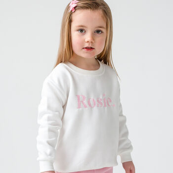 Spring Personalised Bold Name Embroidered Sweatshirt, 5 of 10