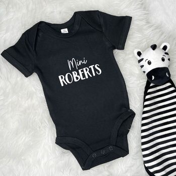 'Mini' Personalised Babygrow Gift For New Baby, 7 of 10