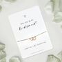 Cute Heart Will You Be My Bridesmaid Bridal Proposal Bracelet, thumbnail 1 of 12
