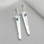 Sterling Silver Gemstone Waterfall Earrings, thumbnail 1 of 8