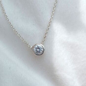Diamond Solitaire Necklace, 7 of 7
