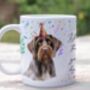 Personalised German Wirehaired Pointer Birthday Congratulations Party Mug A, thumbnail 1 of 2