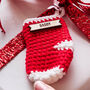 Personalised Mini Stocking Gift Tag, thumbnail 1 of 2