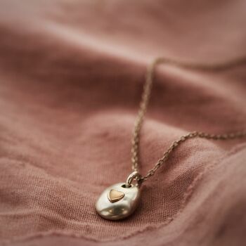 Silver Pebble Ashes Necklace, 3 of 10