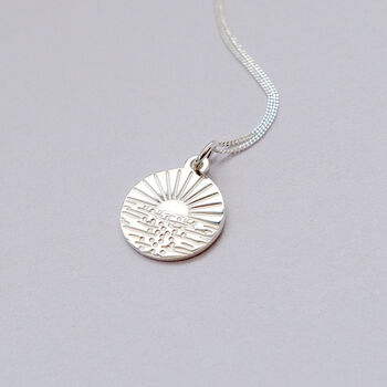 Sterling Silver Happy Place Ocean Necklace, 3 of 6