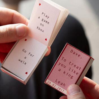 Our Love Coupon Matchbox Gift, 3 of 6
