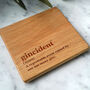 Loft 'Gincident' Square Oak Coaster, thumbnail 1 of 2