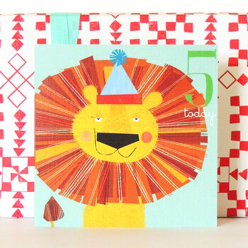 Lion 5th Birthday Card, 2 of 5