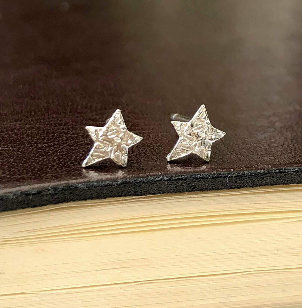 Sterling Silver Star Earrings, 1 of 12