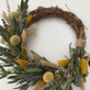 Small Dried Flowers Spring Wreath, thumbnail 5 of 5