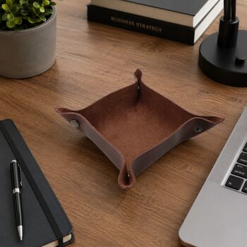 Executive Leather Velvet Desk Tray, 10 of 12