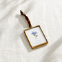Personalised In Memory Forget Me Not Mini Hanging Frame, thumbnail 4 of 4