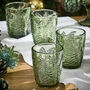 Set Of Four Botanical Fern Green Tumblers, thumbnail 1 of 7