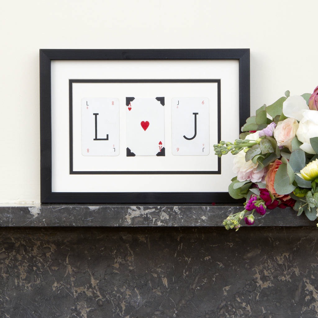 Personalised Initial Valentine Frame, 1 of 5