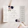 Navy And Blush Gatefold Wedding Invitations, thumbnail 1 of 5