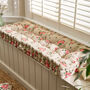 Country Rose Garden Bench Cushion, thumbnail 1 of 5