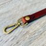 Personalised Brown Leather Lanyard, ID Badge Lanyard, thumbnail 7 of 10