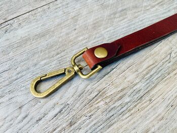 Personalised Brown Leather Lanyard, ID Badge Lanyard, 7 of 10