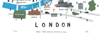 Personalised London Map Print, 5 of 6