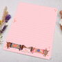 A5 Pink Letter Writing Paper With Sausage Dogs, thumbnail 3 of 4