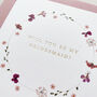 Edith Floral Bridesmaid Card, thumbnail 1 of 2