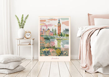 London City Travel Art Print, 4 of 4