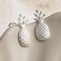 Sterling Silver Pineapple Studs, thumbnail 3 of 4