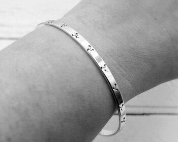 Sterling Silver Dandelion Wishes Cuff Bangle, 2 of 12