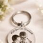 Grandad Or Dad Fathers Day Photo Keyring, thumbnail 1 of 3