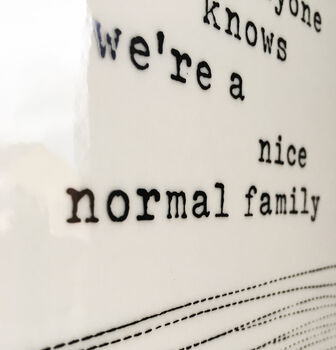 Ceramic Black And White Family Hanging Sign, 3 of 4