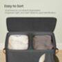 Laundry Basket Hamper With Lid Handles, thumbnail 5 of 7