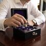 Personalised Hand Finished Leather Cufflink Box, thumbnail 8 of 10