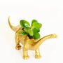Diplodocus Dinosaur Planter With A Plant, thumbnail 1 of 8
