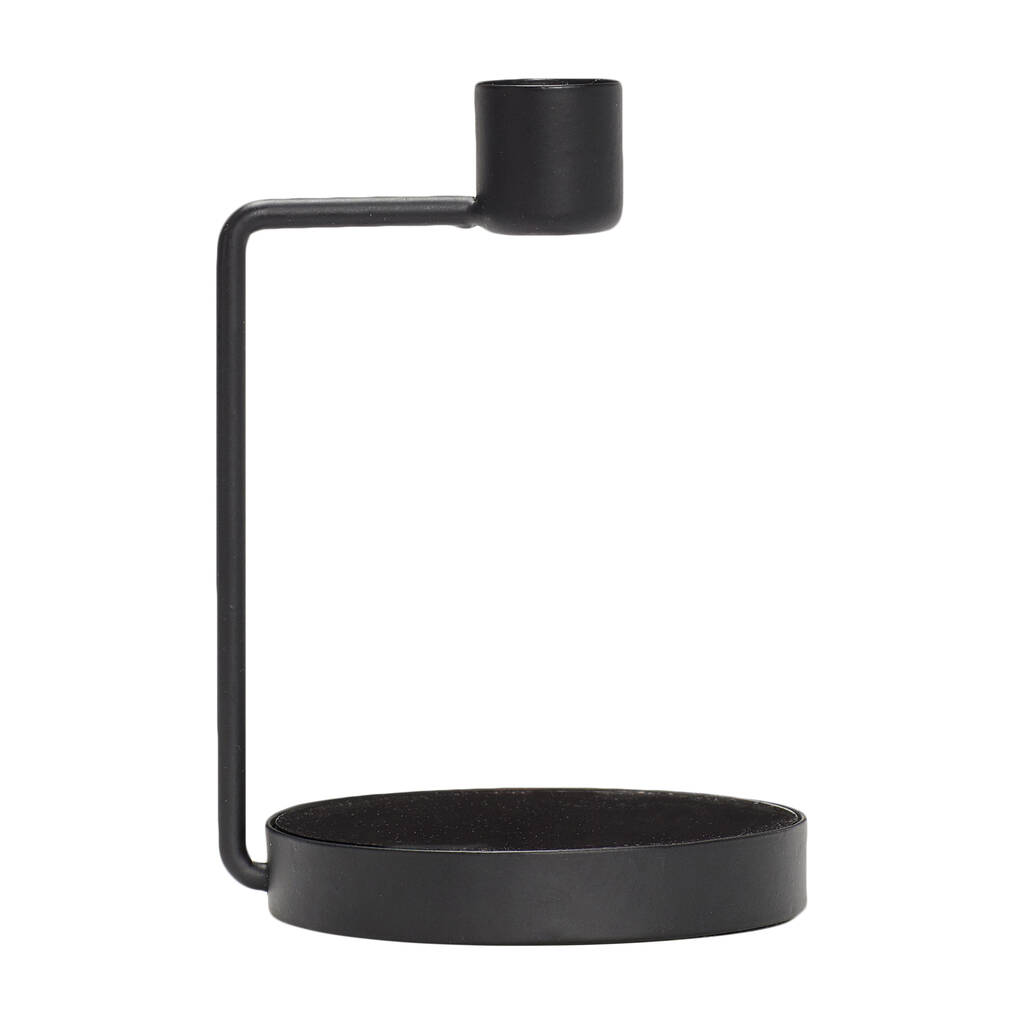 Black Iron Candlestick Holder By Price and Coco Interiors