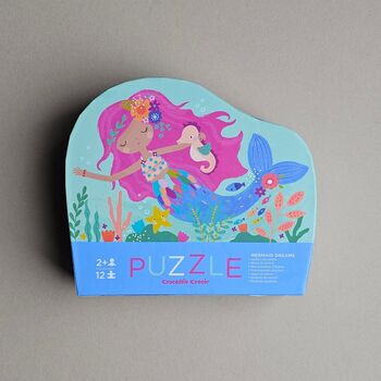 12pc Mini Jigsaw Puzzle Mermaid Dreams, 4 of 5