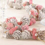 Heather Pink Pine Cone Christmas Garland, thumbnail 5 of 6