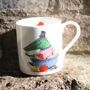 Jolly Crocodile Bone China Animal Mug, 5 of 5