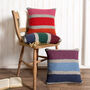 Misty Rainbow Cushion Cover Knitting Kit Beginners, thumbnail 1 of 6