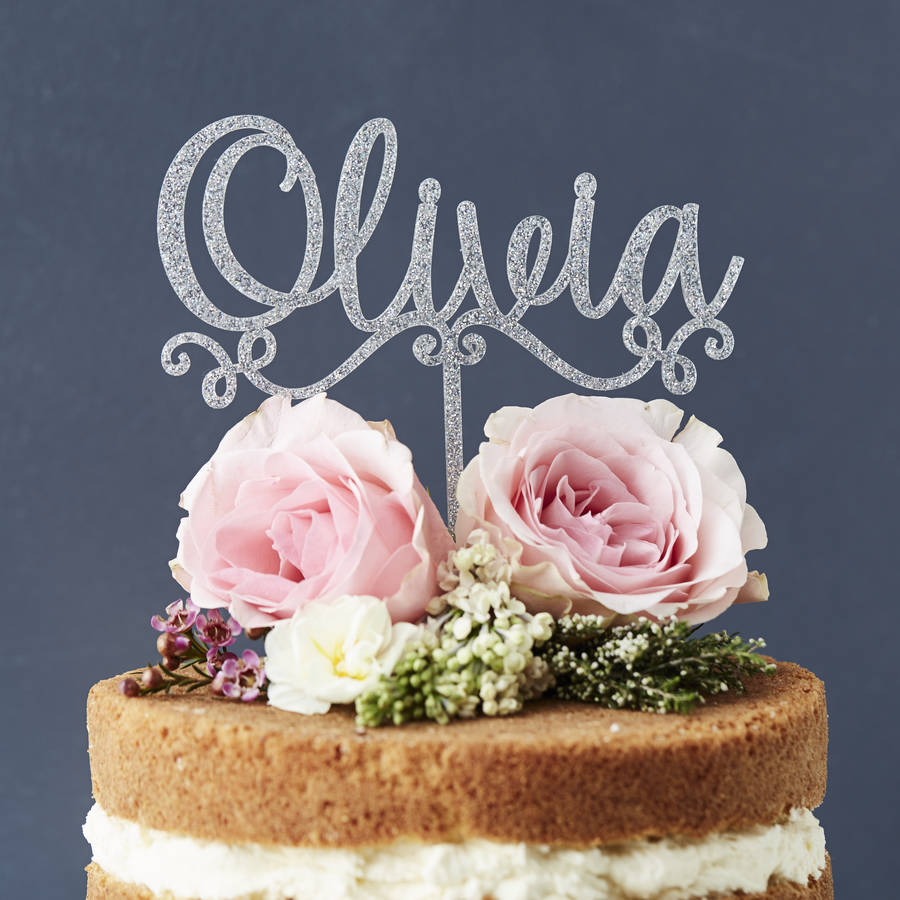 Download Personalised Decorative Name Cake Topper By Sophia ...