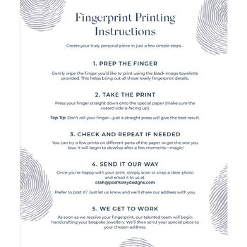 Fingerprint Charm Necklace Kit, 9 of 9
