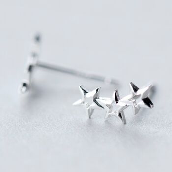 40th Birthday Still Shining Sterling Silver Star Earrings, 3 of 7