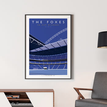 Leicester City The Foxes Wembley Poster, 4 of 8