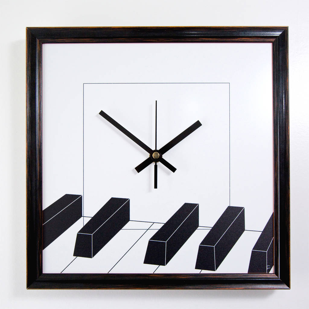 Piano Music Wall Clock By Studio Personae